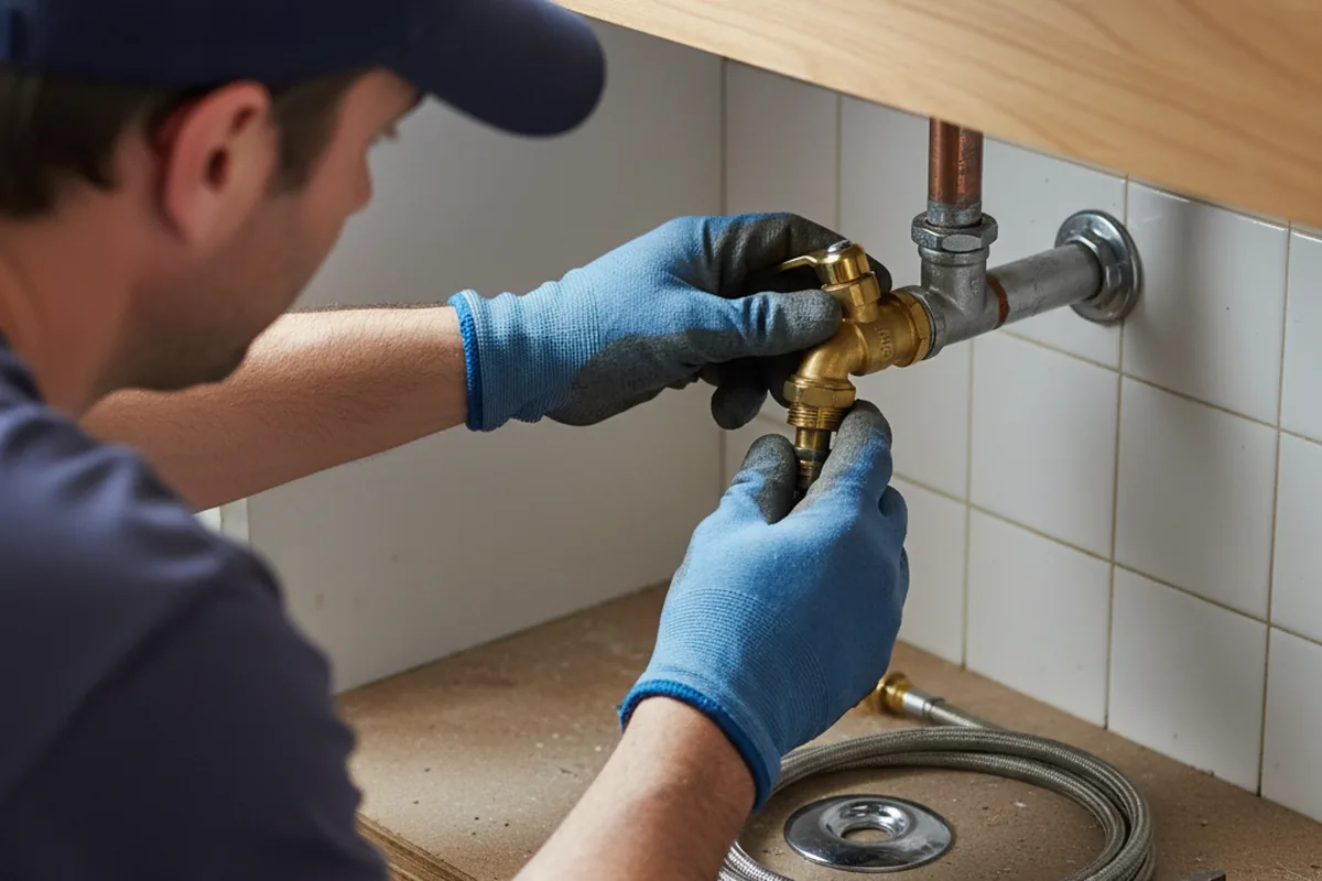 Shutoff valve and fitting work during Repiping in Winfield